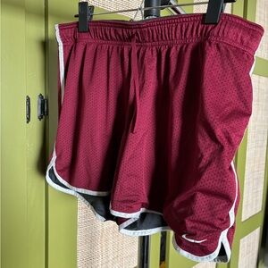 Nike Women's Maroon Athletic Shorts